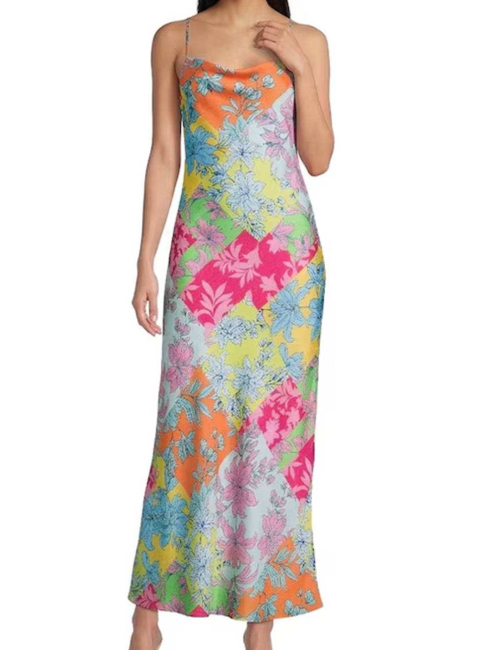 GB Cowl Neck Maxi Slip Dress Size Small LIKE NEW